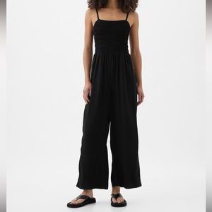 GAP - Smocked Wide-Leg Jumpsuit